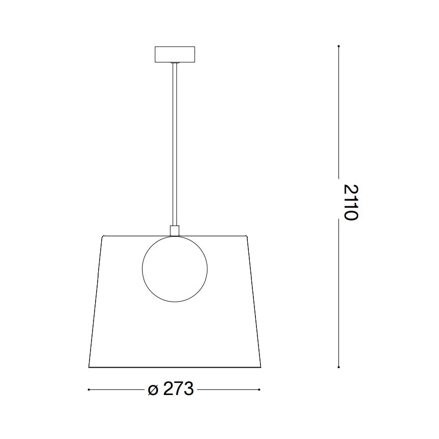 Ideal Lux - LED Csillár zsinóron FADE 1xG9/3W/230V átm. 27,3 cm réz/füstös