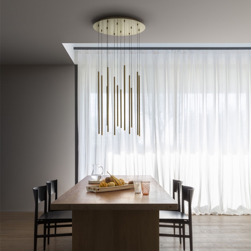 Ideal Lux - LED Csillár zsinóron FILO LED/25W/230V réz