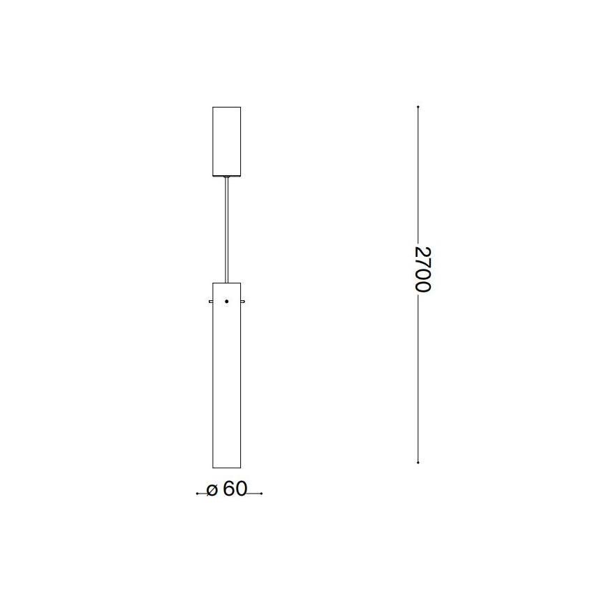 Ideal Lux - LED Csillár zsinóron FLAM LED/10W/230V átm. 6 cm CRI 90 átlátszó