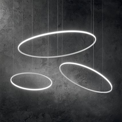 Ideal Lux - LED Csillár zsinóron HULAHOOP LED/39W/230V 3000K átm. 81,5 cm CRI 90 fehér