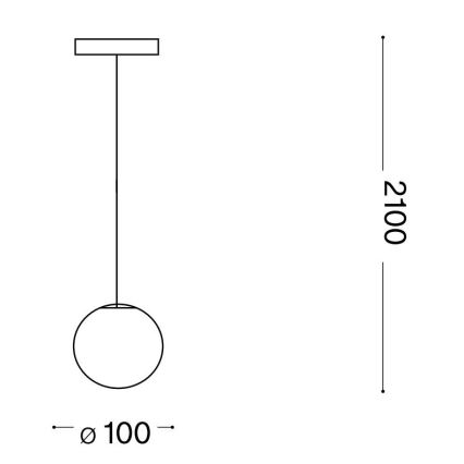 Ideal Lux - LED Csillár zsinóron MAPA 1xG9/3W/230V átm. 10 cm fehér