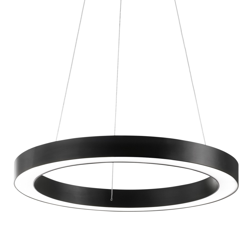 Ideal Lux - LED Csillár zsinóron ORACLE LED/28W/230V 3000K átm. 50 cm CRI 90 fekete