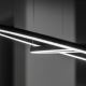 Ideal Lux - LED Csillár zsinóron ORACLE SLIM LED/43W/230V átm. 90 cm fekete