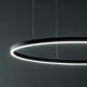 Ideal Lux - LED Csillár zsinóron ORACLE SLIM LED/55W/230V átm. 90 cm fekete