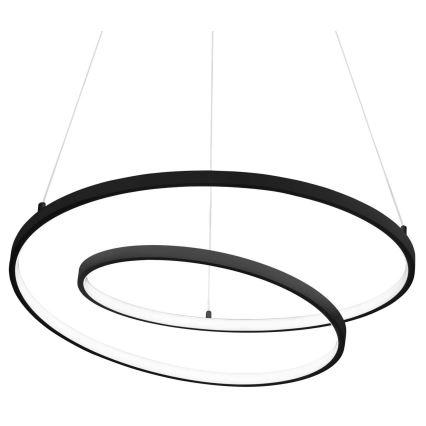 Ideal Lux - LED Csillár zsinóron OZ LED/52W/230V átm. 80 cm CRI 90 fekete