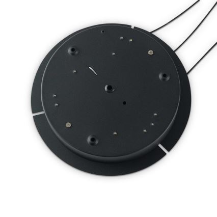 Ideal Lux - LED Csillár zsinóron OZ LED/52W/230V átm. 80 cm CRI 90 fekete