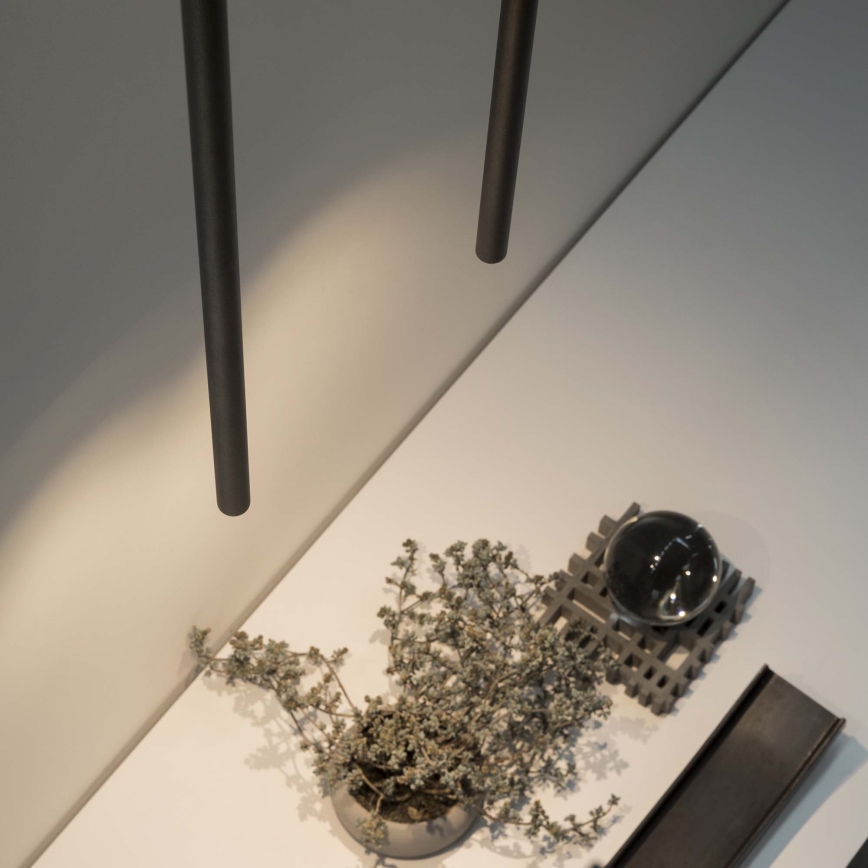 Ideal Lux - LED Csillár zsinóron ULTRATHIN LED/11,5W/230V CRI 90 fekete