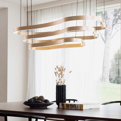 Ideal Lux - LED Csillár zsinóron WAVES LED/45W/230V CRI 90 réz