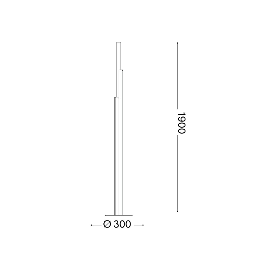 Ideal Lux - LED dimmelhető állólámpa DORICA 3xLED/33W/230V CRI 90 fehér