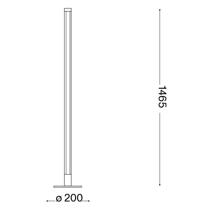 Ideal Lux - LED dimmelhető állólámpa YOKO LED/16W/230V CRI 90 fehér