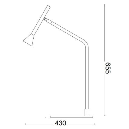 Ideal Lux - LED Dimmelhető érintős asztali lámpa DIESIS LED/6,5W/230V CRI 90 arany