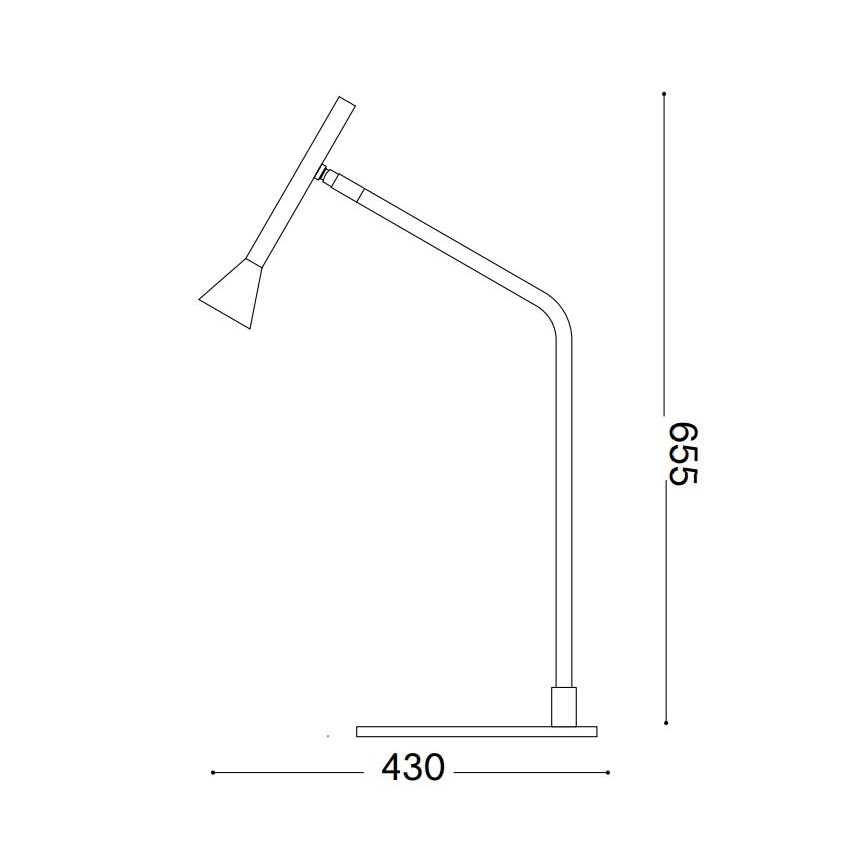 Ideal Lux - LED Dimmelhető érintős asztali lámpa DIESIS LED/6,5W/230V CRI 90 fekete