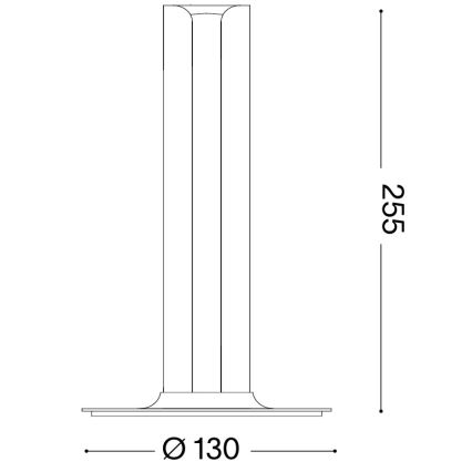 Ideal Lux - LED dimmelhető asztali lámpa DORICA LED/8W/230V CRI 90 szürke