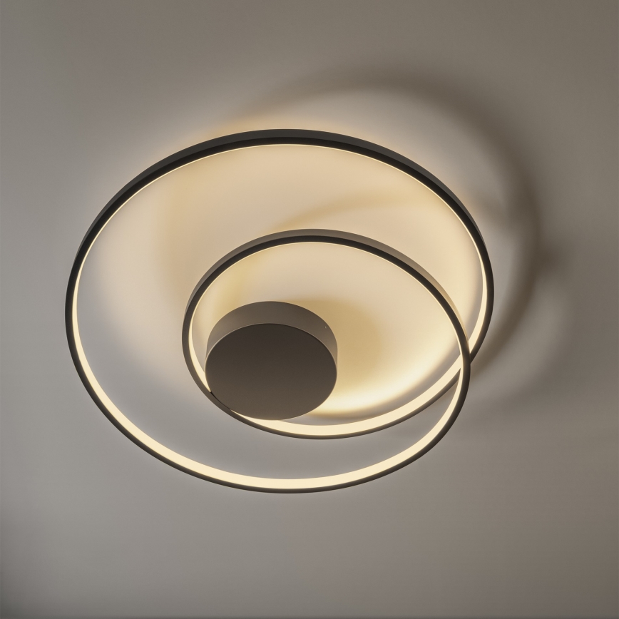 Ideal Lux - LED Dimmelhető mennyezeti lámpa OZ LED/48W/230V átm. 60 cm CRI 90 fekete