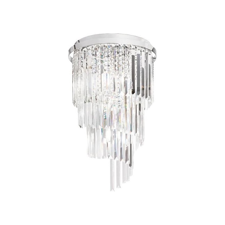Ideal Lux - LED kristály felületre szerelhető csillár CARLTON 8xE14/40W/230V átm. 40 cm fényes króm