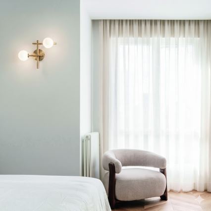 Ideal Lux - LED fali lámpa ATLAS 2xG9/3W/230V arany