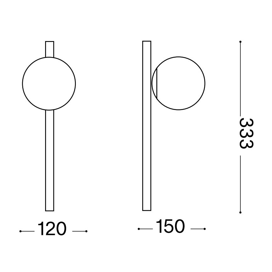 Ideal Lux - LED Fali lámpa BINOMIO 1xG9/3W/230V fehér