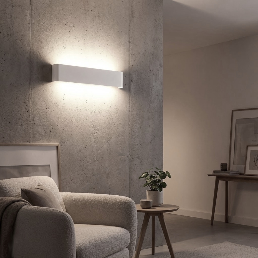 Ideal Lux - LED fali lámpa DELTA LED/30W/230V 4000K 83 cm CRI 90 fehér