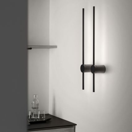 Ideal Lux - LED fali lámpa ESSENCE LED/12W/230V 4000K 70 cm CRI 90 fekete