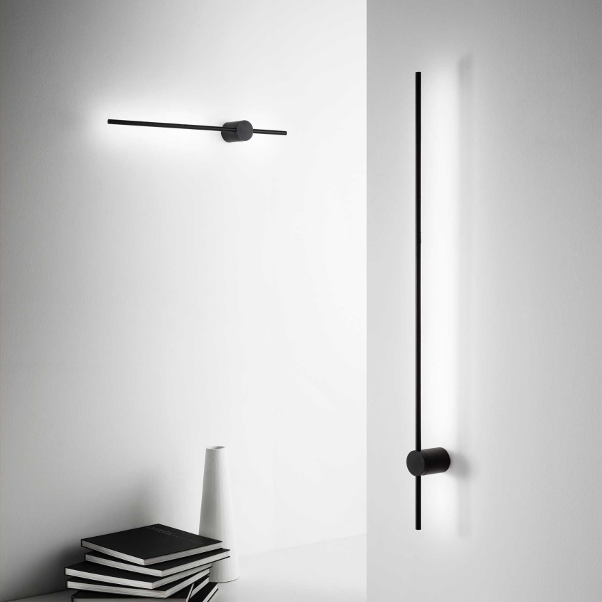 Ideal Lux - LED Fali lámpa ESSENCE LED/19W/230V 3000K 124 cm CRI 90 fekete