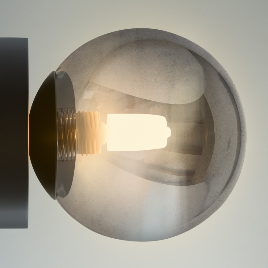 Ideal Lux - LED fali lámpatest PERLAGE 1xG9/3W/230V fekete/füstszínű