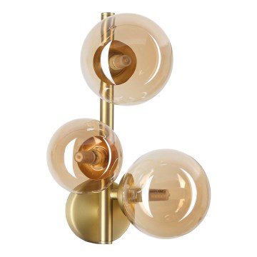 Ideal Lux - LED fali lámpa PERLAGE 3xG9/3W/230V arany/füstös bézs