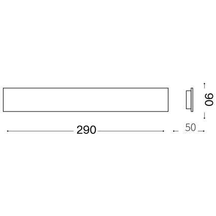 Ideal Lux - LED fali lámpa ZIG ZAG LED/12,5W/230V 29 cm CRI 90 réz