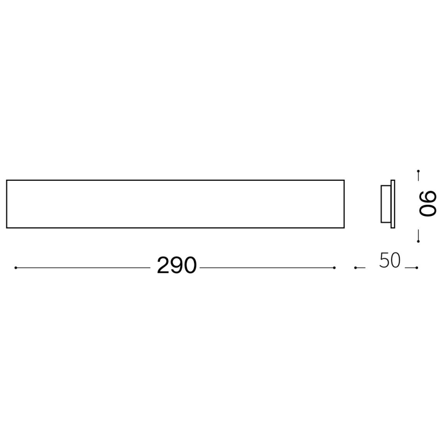 Ideal Lux - LED fali lámpa ZIG ZAG LED/12,5W/230V 29 cm CRI 90 réz