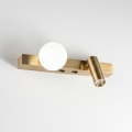 Ideal Lux - LED fali lámpatest BINOMIO 2xLED/3W/230V CRI 90 sárgaréz