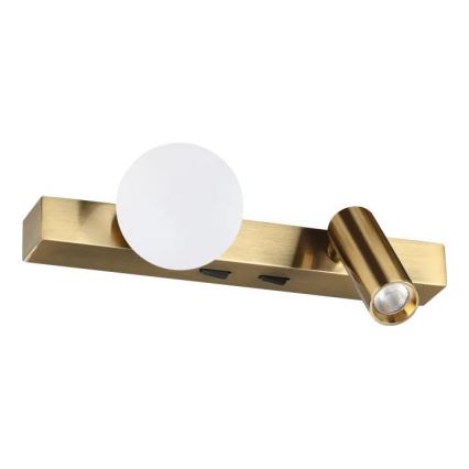 Ideal Lux - LED fali lámpatest BINOMIO 2xLED/3W/230V CRI 90 sárgaréz