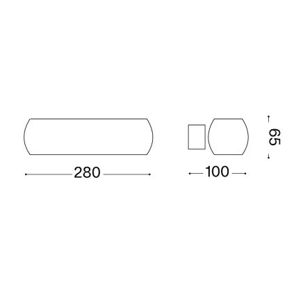 Ideal Lux - LED fali lámpatest MORIS 2xG9/3W/230V fehér
