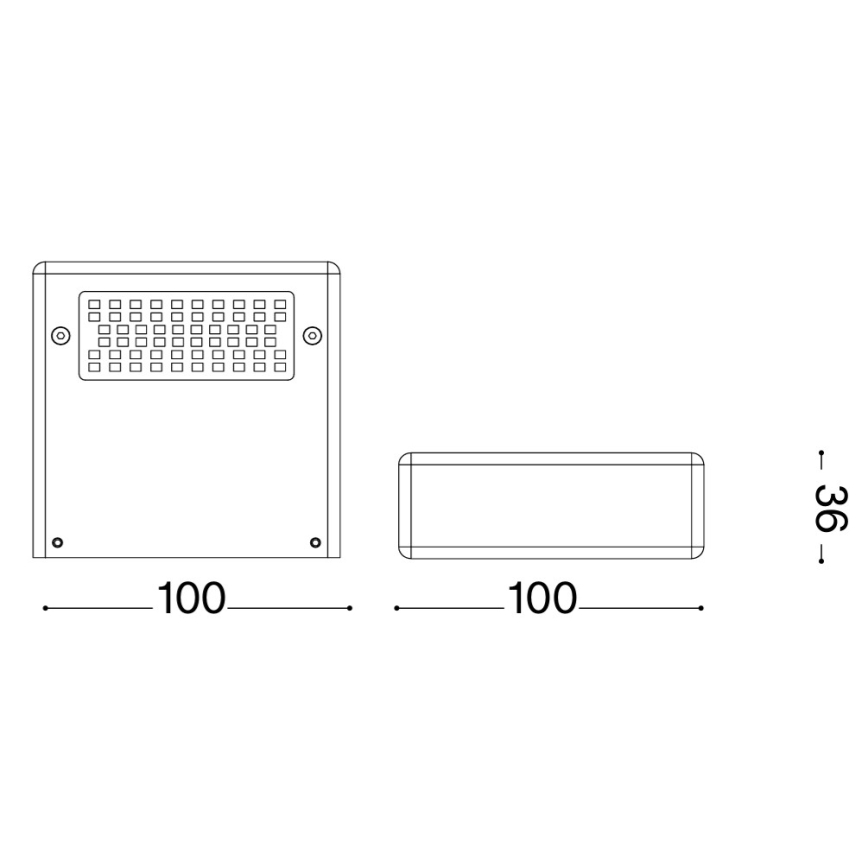 Ideal Lux - LED fali lámpatest TAB LED/24W/230V CRI 90 sárgaréz