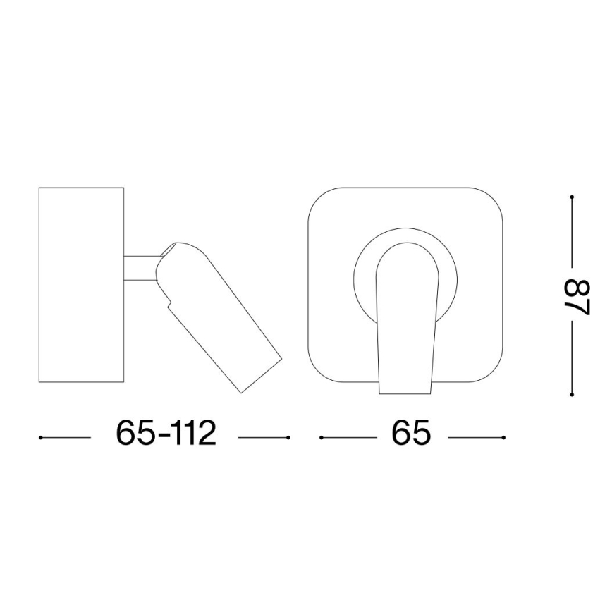 Ideal Lux - LED Fali spotlámpa BEAN LED/3W/230V CRI 90 arany