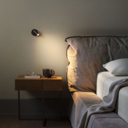 Ideal Lux - LED Fali spotlámpa BEAN LED/3W/230V CRI 90 fekete