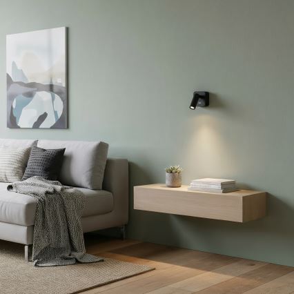 Ideal Lux - LED Fali spotlámpa BEAN LED/3W/230V CRI 90 fekete