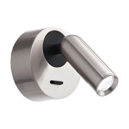 Ideal Lux - LED Fali spotlámpa BEAN LED/3W/230V CRI 90 fényezett króm