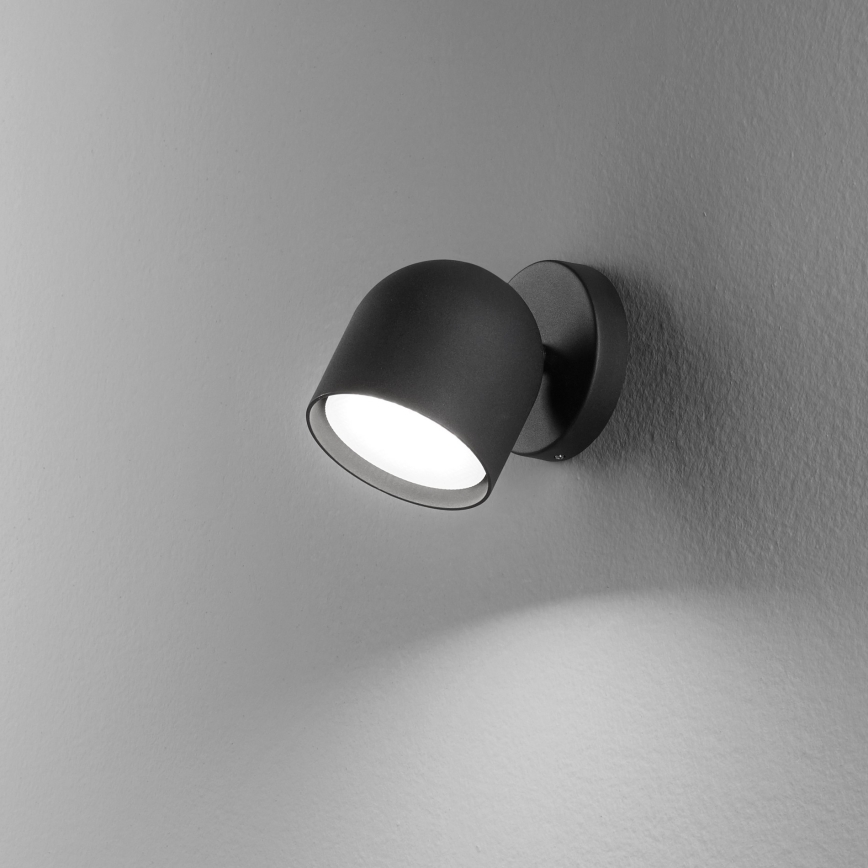 Ideal Lux - LED Fali spotlámpa DODO 1xGX53/9W/230V fekete