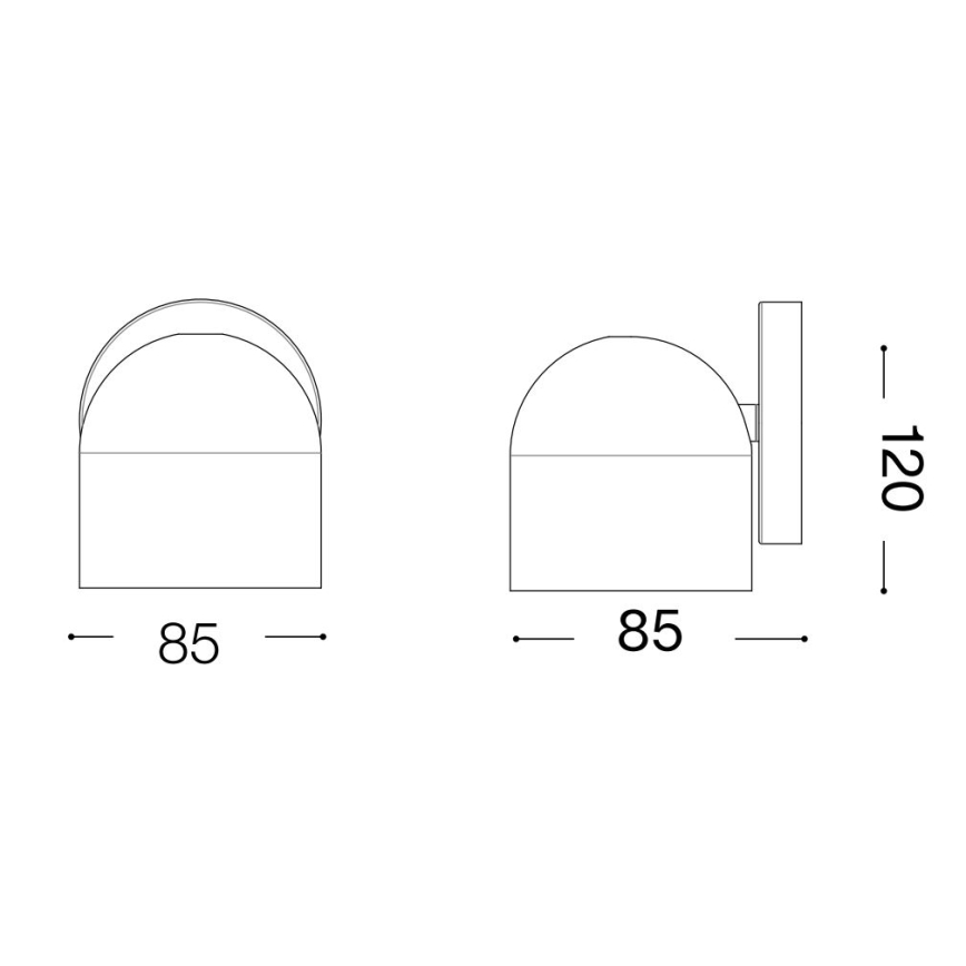 Ideal Lux - LED Fali spotlámpa DODO 1xGX53/9W/230V réz