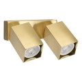 Ideal Lux - LED fali spotlámpa DYNAMITE 2xGU10/7W/230V CRI 90 sárgaréz