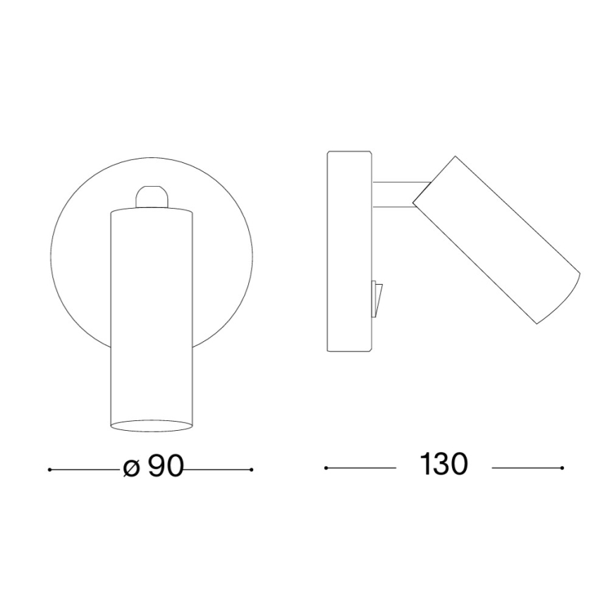 Ideal Lux - LED fali spotlámpa PAGE LED/3W/230V CRI 90 fehér