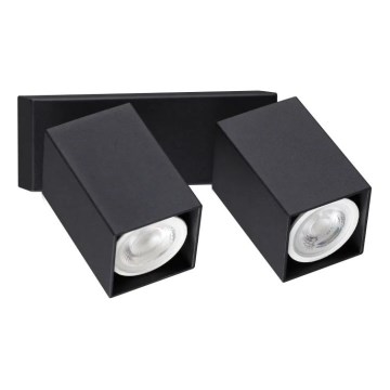 Ideal Lux - LED falra szerelhető spotlámpa DYNAMITE 2xGU10/7W/230V CRI 90 fekete
