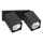 Ideal Lux - LED falra szerelhető spotlámpa DYNAMITE 2xGU10/7W/230V CRI 90 fekete