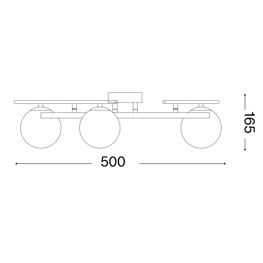 Ideal Lux - LED Felületre szerelhető csillár ATLAS 3xG9/3W/230V fehér