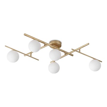 Ideal Lux - LED Felületre szerelhető csillár ATLAS 5xG9/3W/230V arany