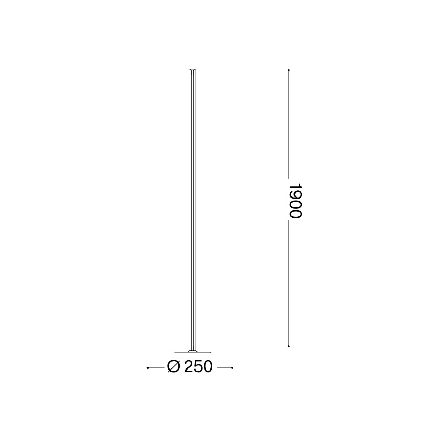 Ideal Lux - LED fényerőszabályozható állólámpa DORICA LED/50W/230V CRI 90 matt króm