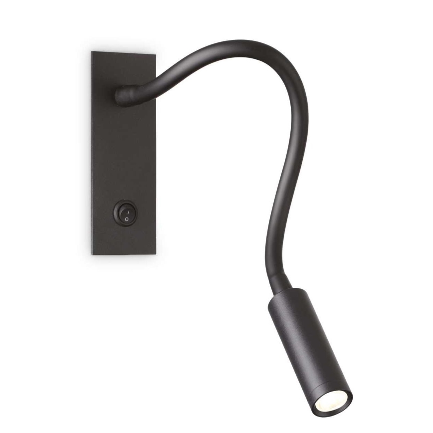 Ideal Lux - LED flexibilis olvasólámpa IO LED/3W/230V CRI 90 fekete