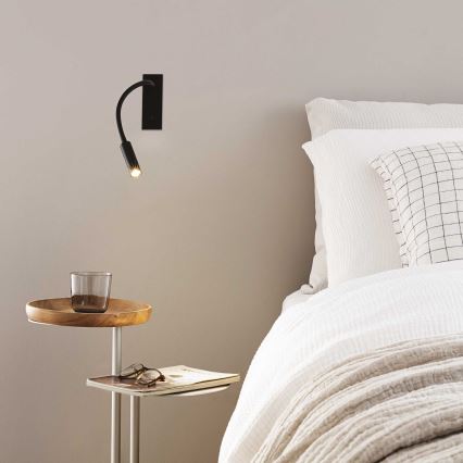 Ideal Lux - LED flexibilis olvasólámpa IO LED/3W/230V CRI 90 fekete
