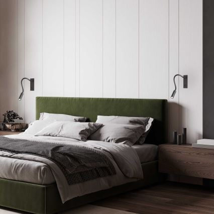Ideal Lux - LED flexibilis olvasólámpa IO LED/3W/230V CRI 90 fekete