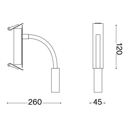 Ideal Lux - LED flexibilis olvasólámpa IO LED/3W/230V CRI 90 fekete