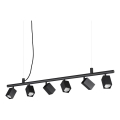 Ideal Lux - LED függeszték kábelen DYNAMITE 6xGU10/7W/230V CRI 90 fekete